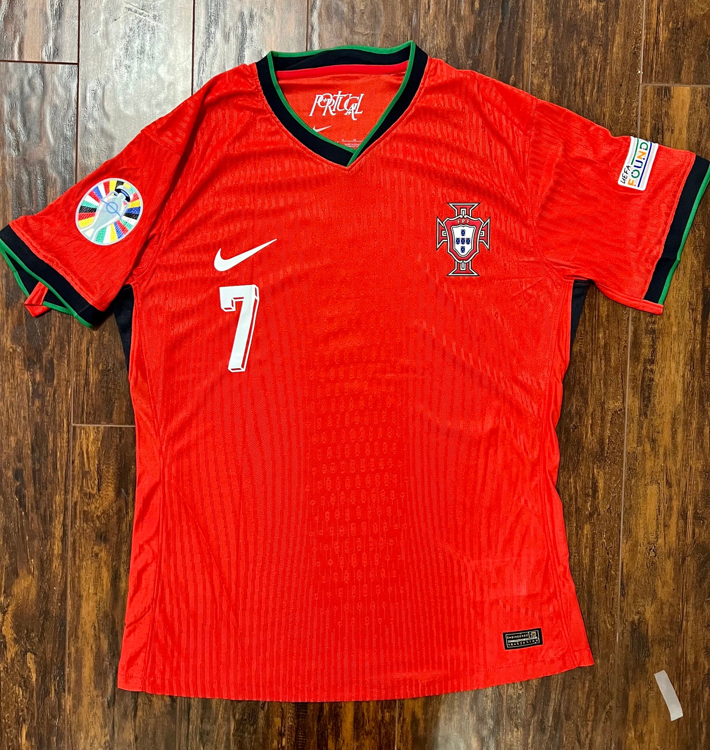 Ronaldo 7 Portugal Euro Home Soccer Jersey