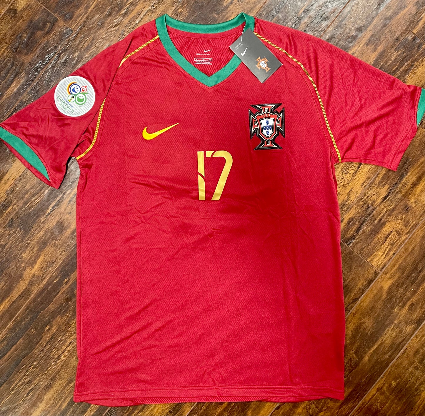 Cristiano Ronaldo Portugal Retro Home Soccer Jersey