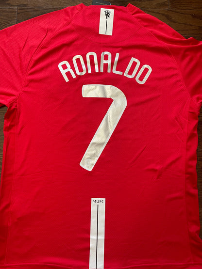 Ronaldo Manchester United Retro Soccer Jersey UCL Final Home 2008