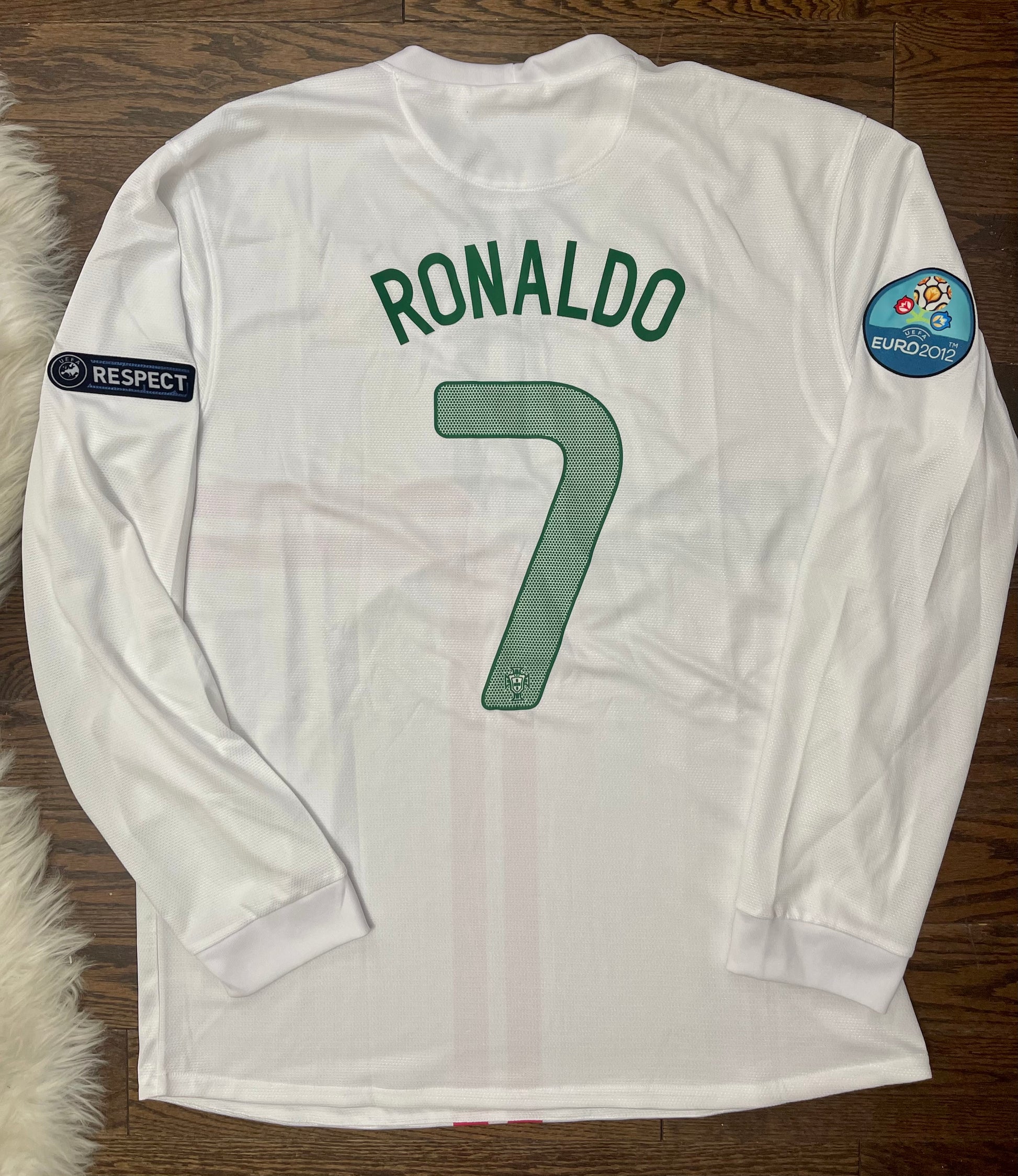 Ronaldo Portugal Retro Long Sleeves Soccer Jersey 