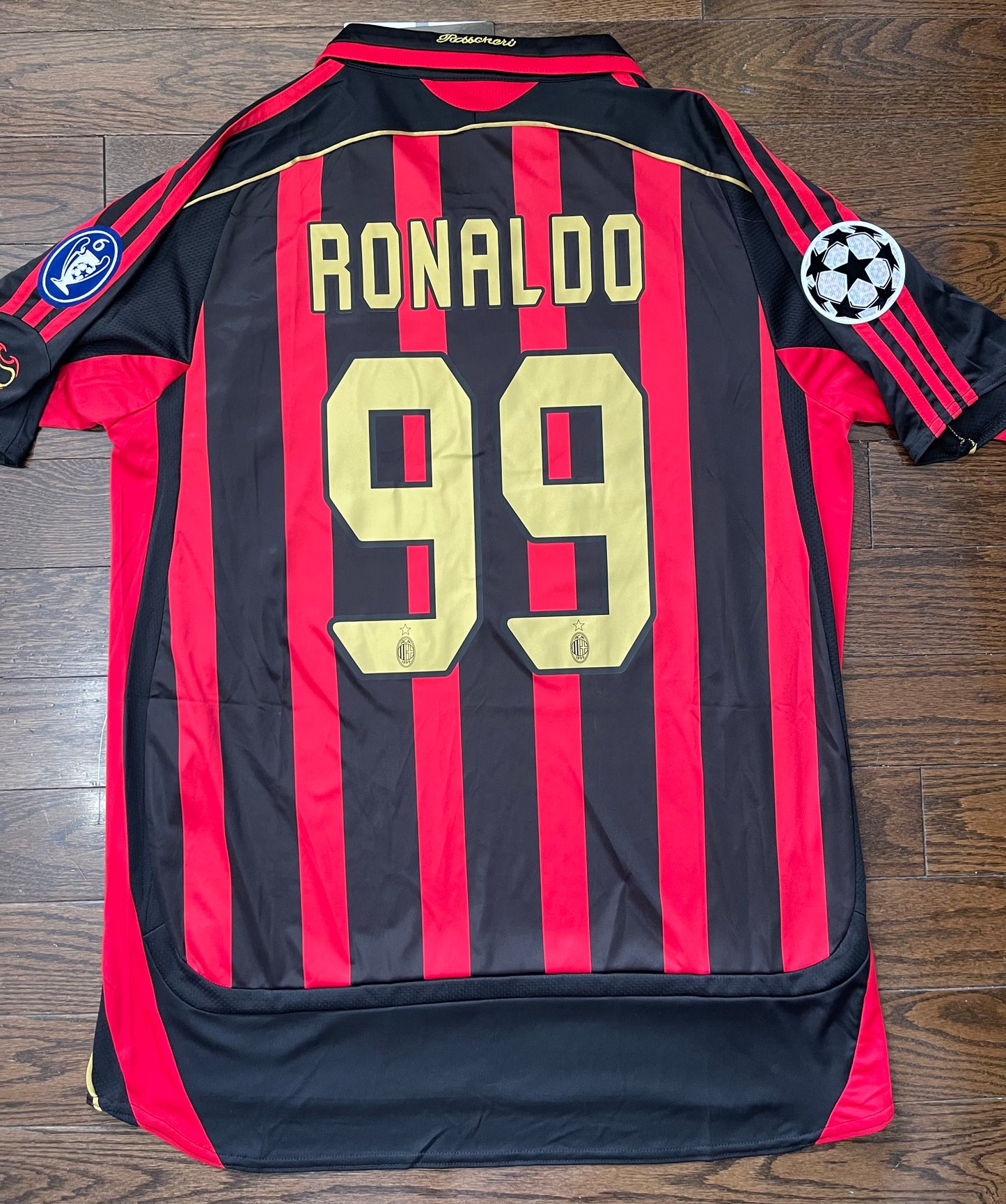 Ronaldo AC Milan Retro Home Soccer Jersey