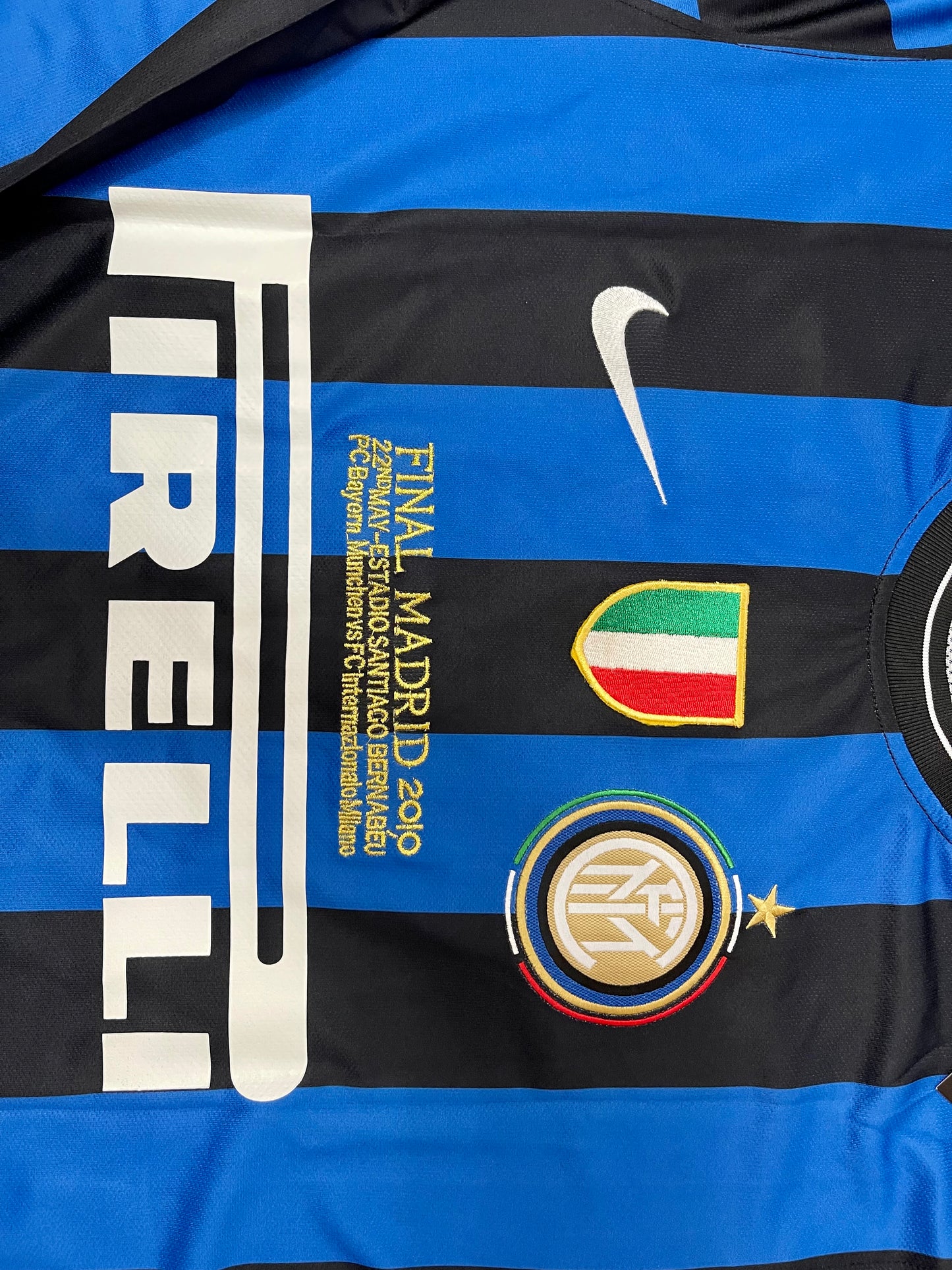 PIRLO Inter Milan Retro Final Home Soccer Jersey Long Sleeves