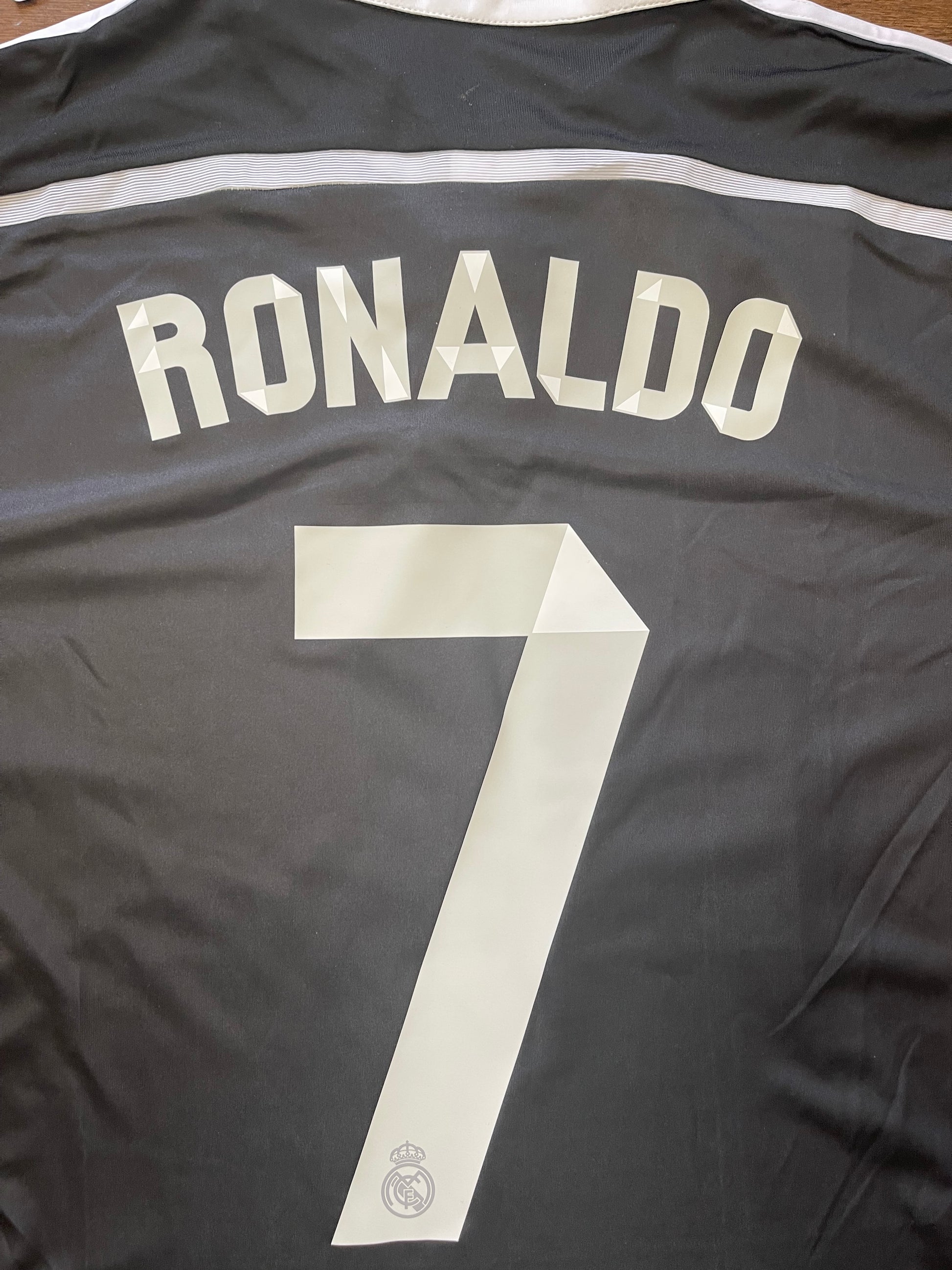 Cristiano Ronaldo Real Madrid Retro Away Dragon Soccer Jersey