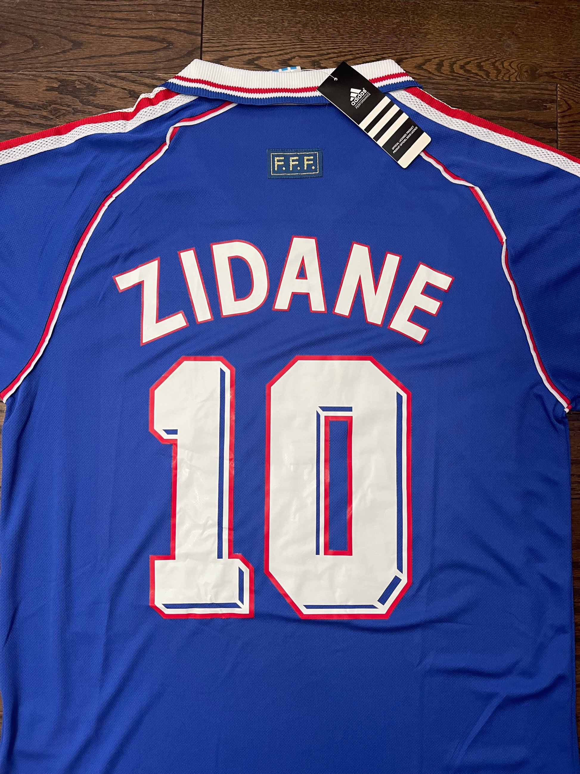 Zidane France Retro World Cup Soccer Jersey