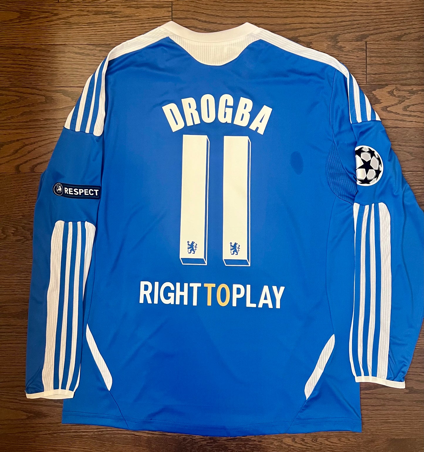 DROGBA Chelsea Retro Home Soccer Jersey UCL Long Sleeves