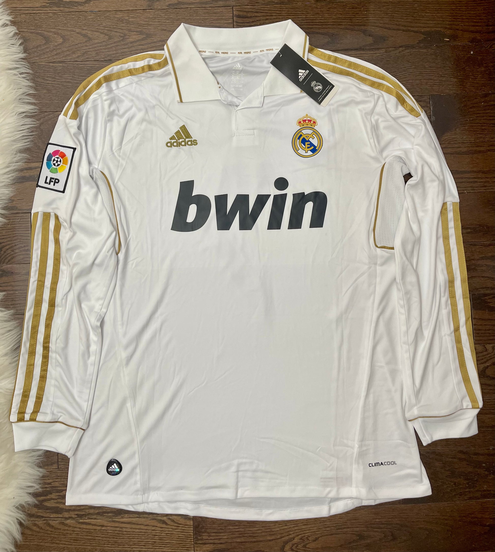 Ronaldo Real Madrid Retro Home Soccer Jersey Long Sleeves