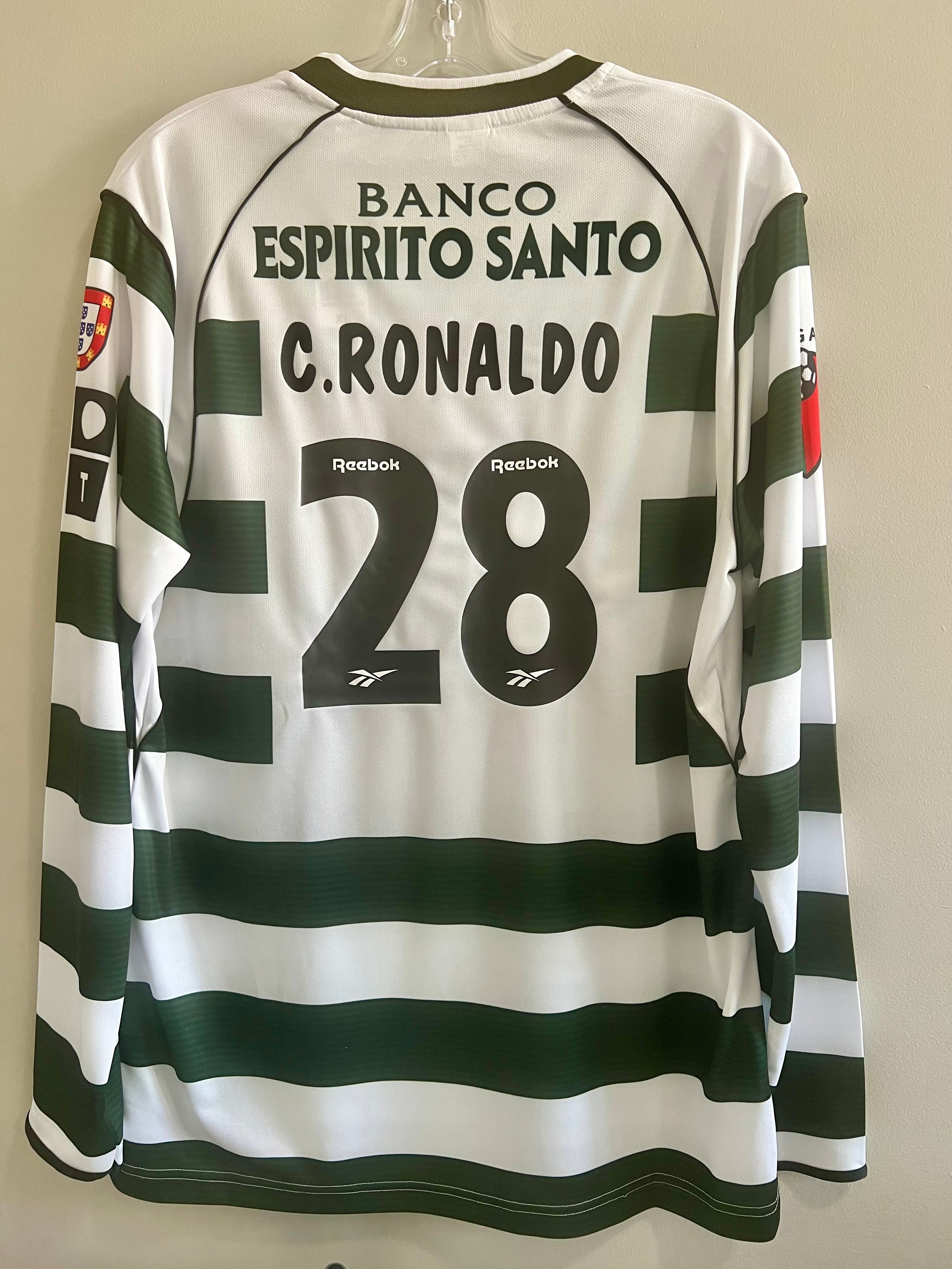 Sporting CP Ronaldo Soccer Home Jersey Retro Long Sleeves