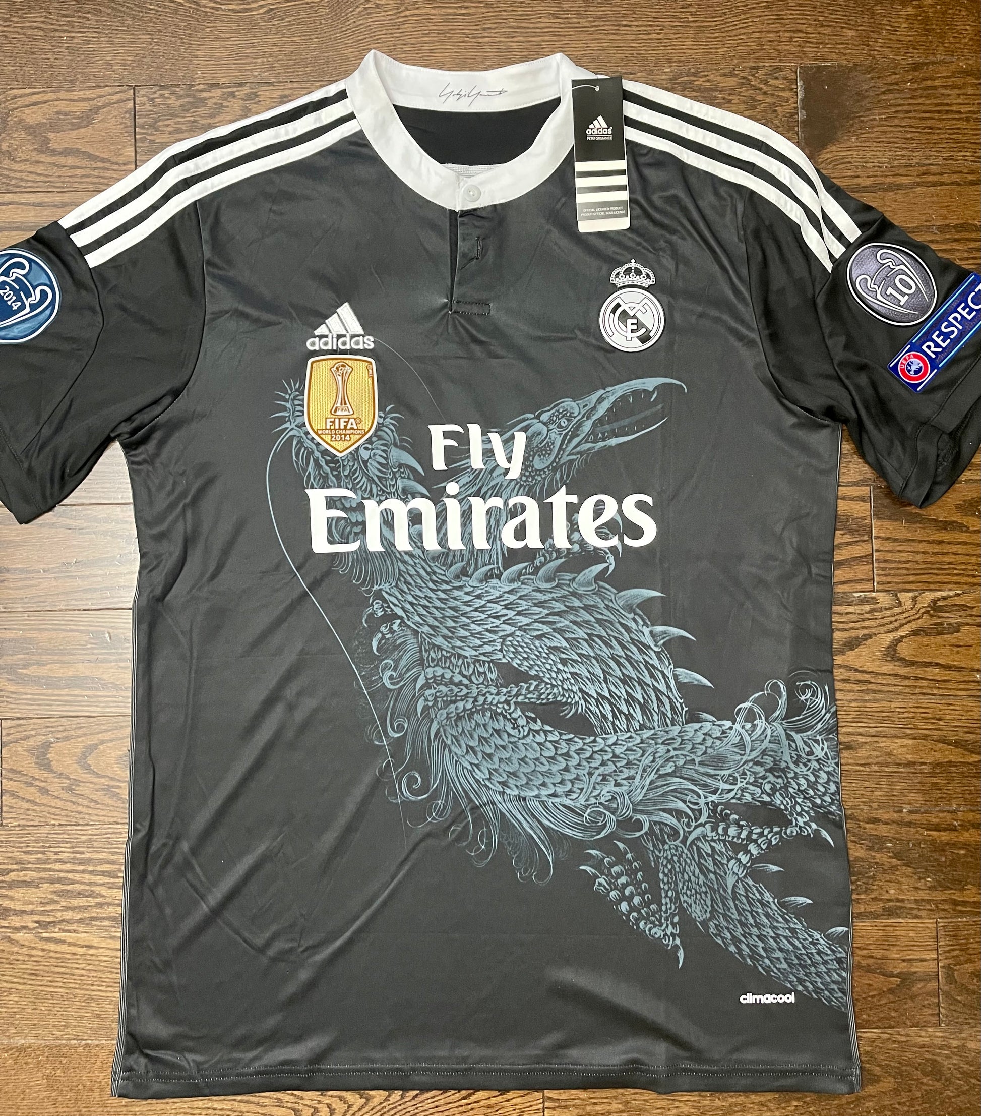 Cristiano Ronaldo Real Madrid Retro Away Dragon Soccer Jersey