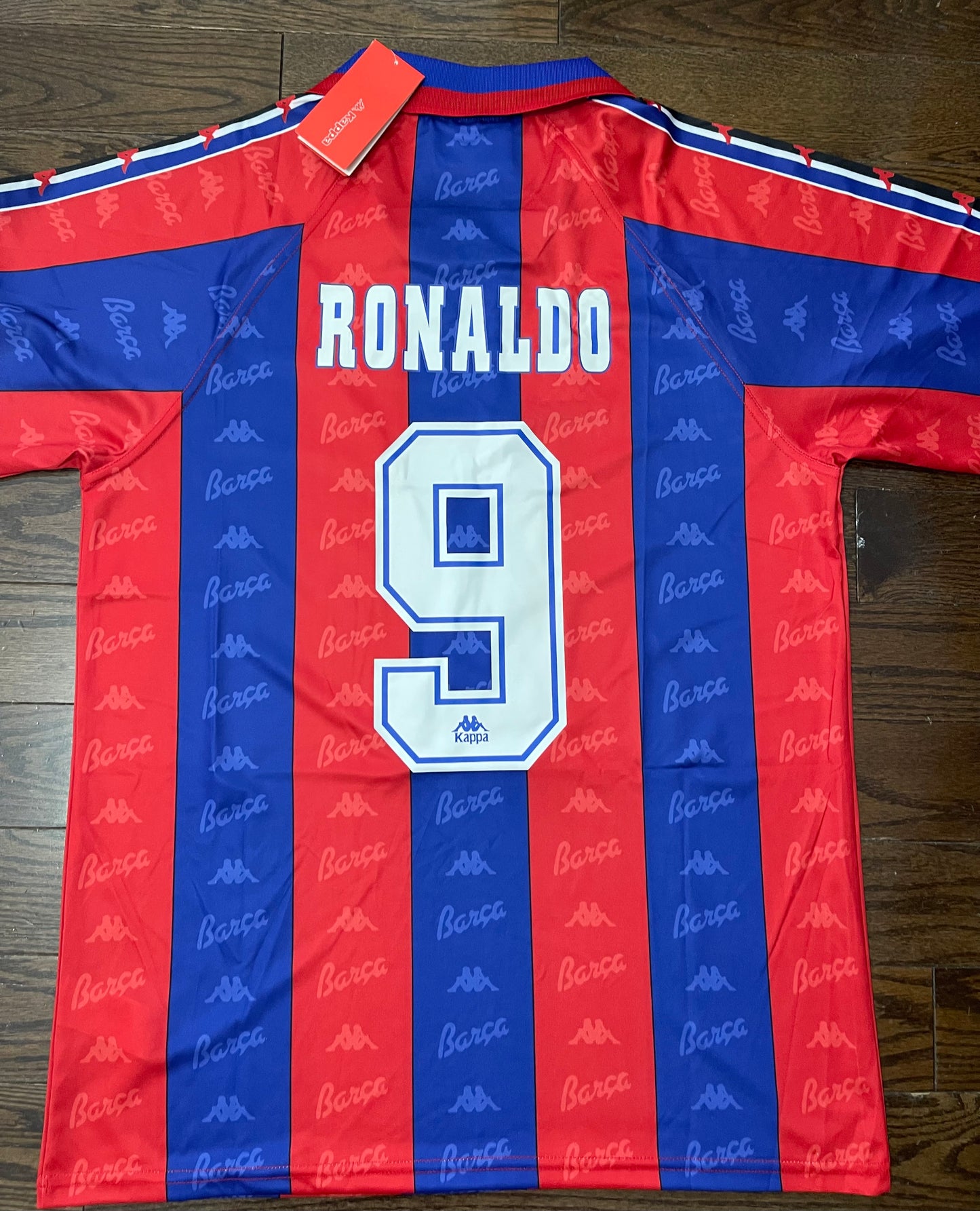 Ronaldo Barcelona Retro Home Soccer Jersey