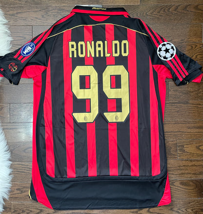 Ronaldo AC Milan Retro Home Soccer Jersey