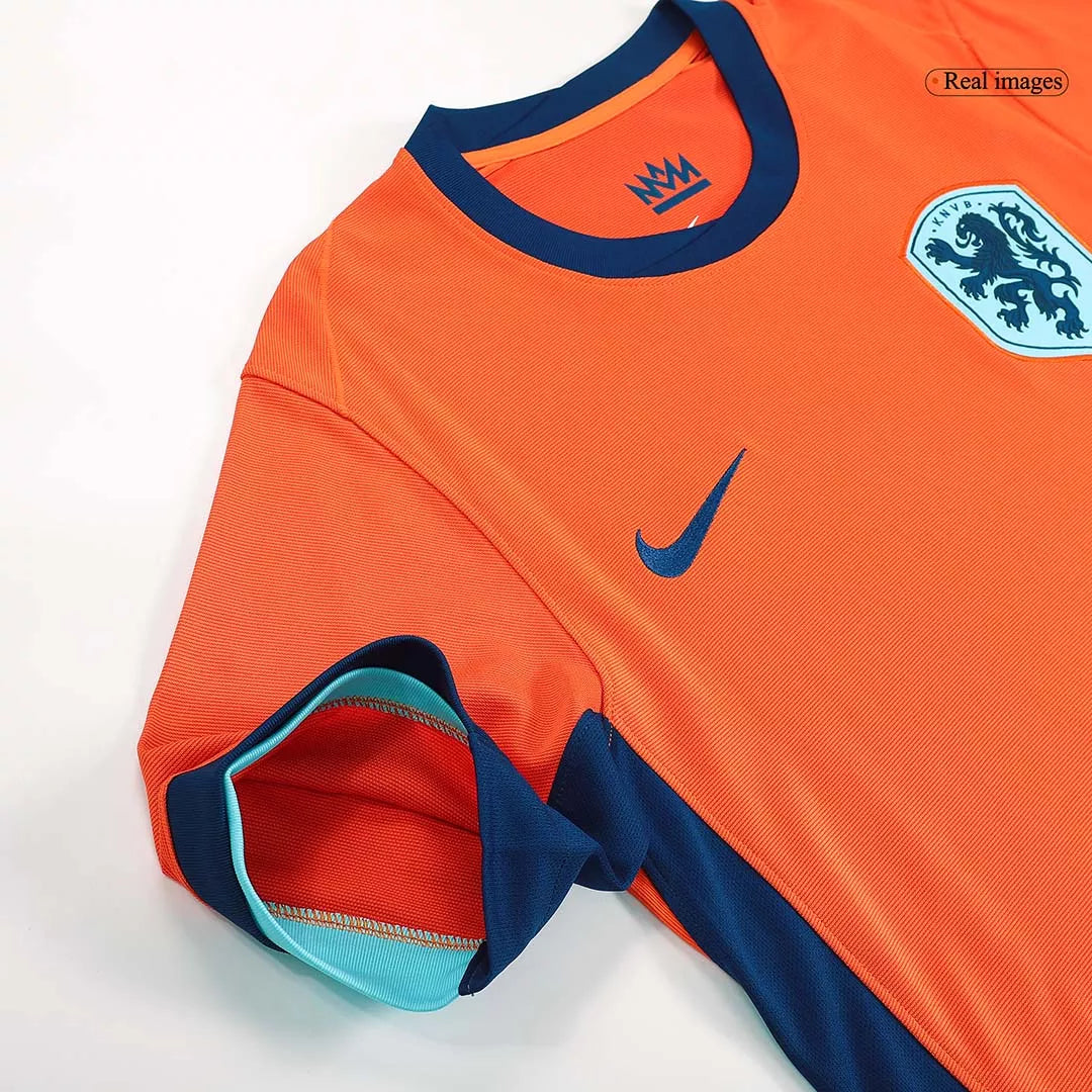 Netherlands Euro Cup 2024 Soccer Home Jersey Fan Version