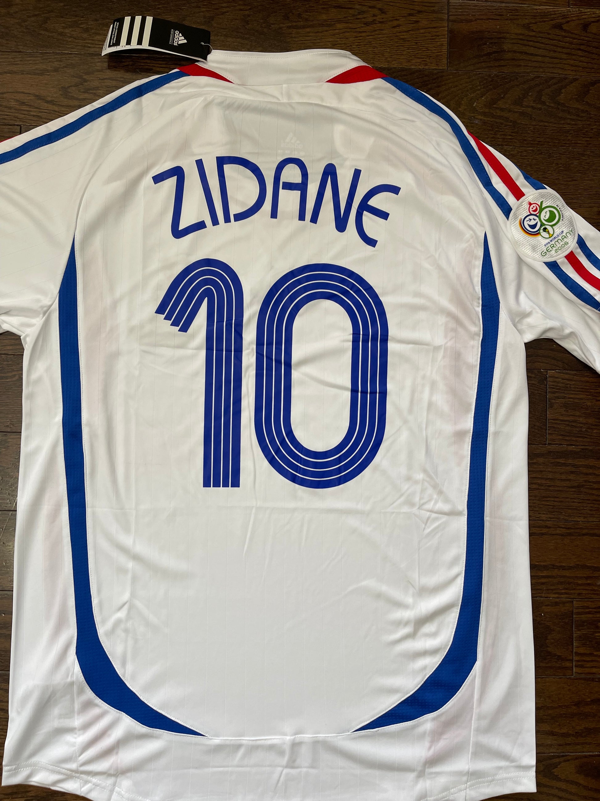 Zidane France Retro Away World Cup Soccer Jersey