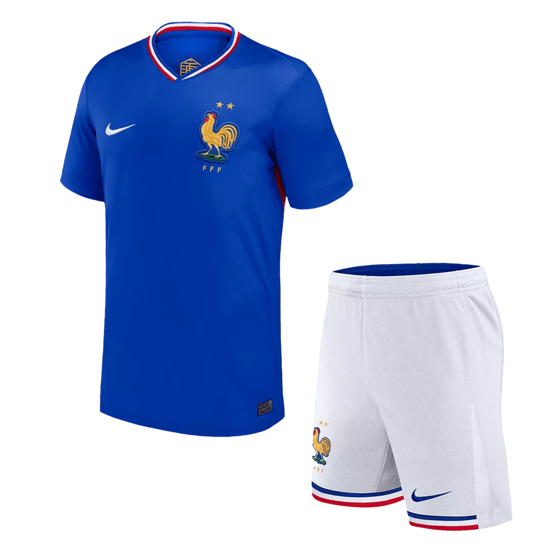 France kids Home Soccer Jersey Set