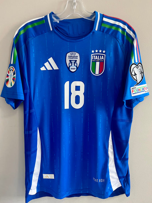 Barella Italy Home Soccer Jersey