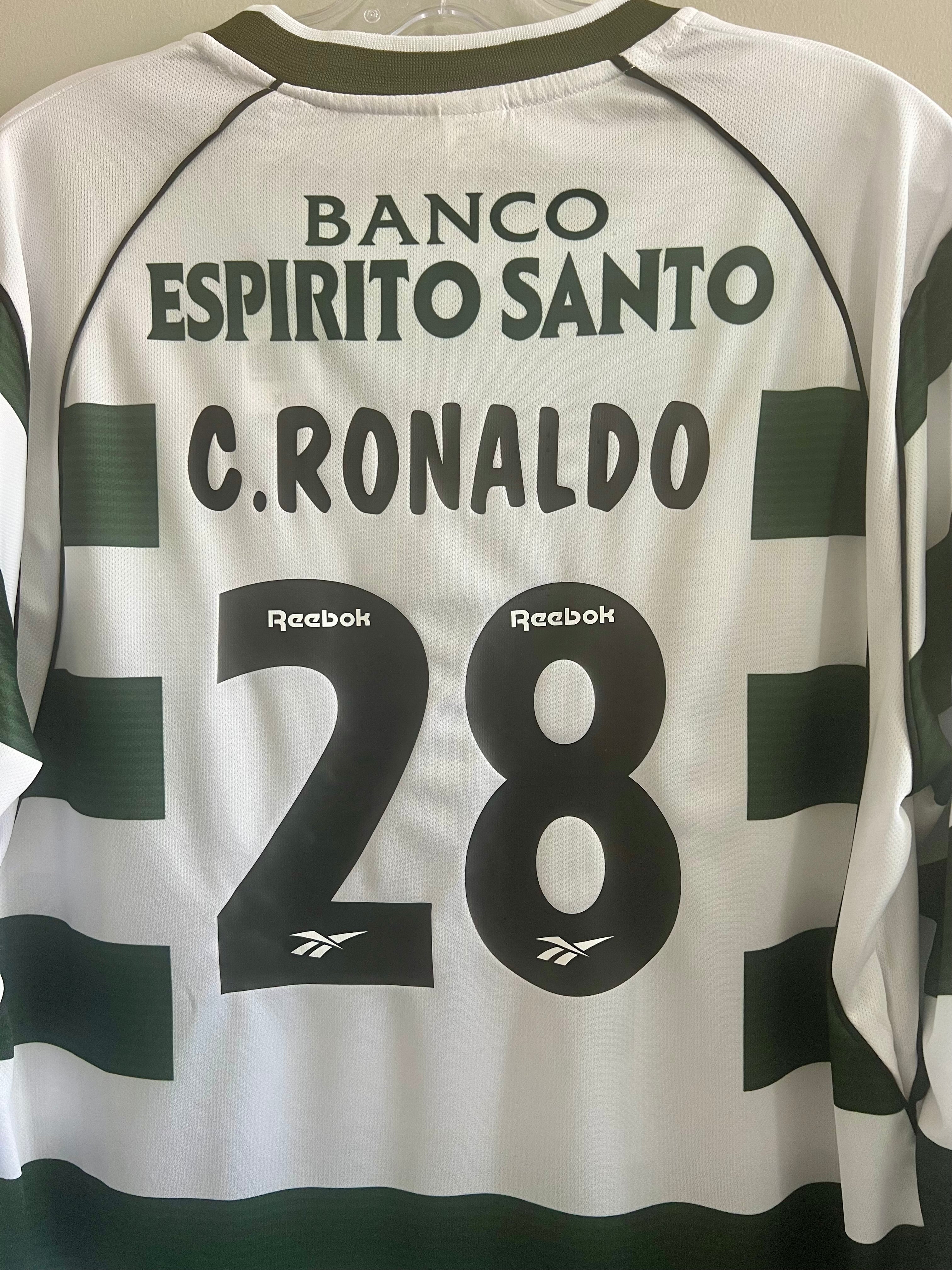 Sporting CP Ronaldo Soccer Home Jersey Retro Long Sleeves