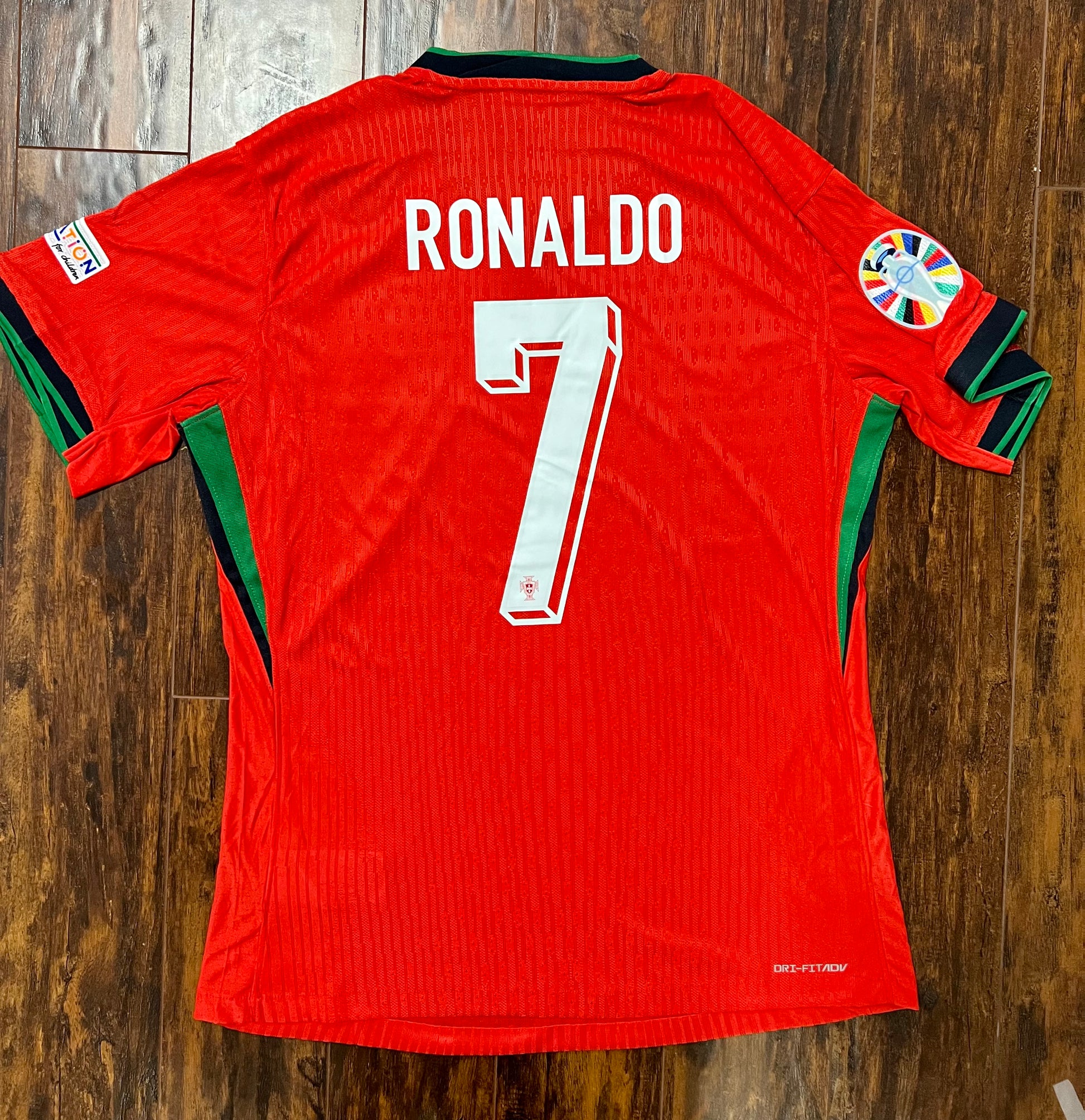 Ronaldo 7 Portugal Euro Home Soccer Jersey