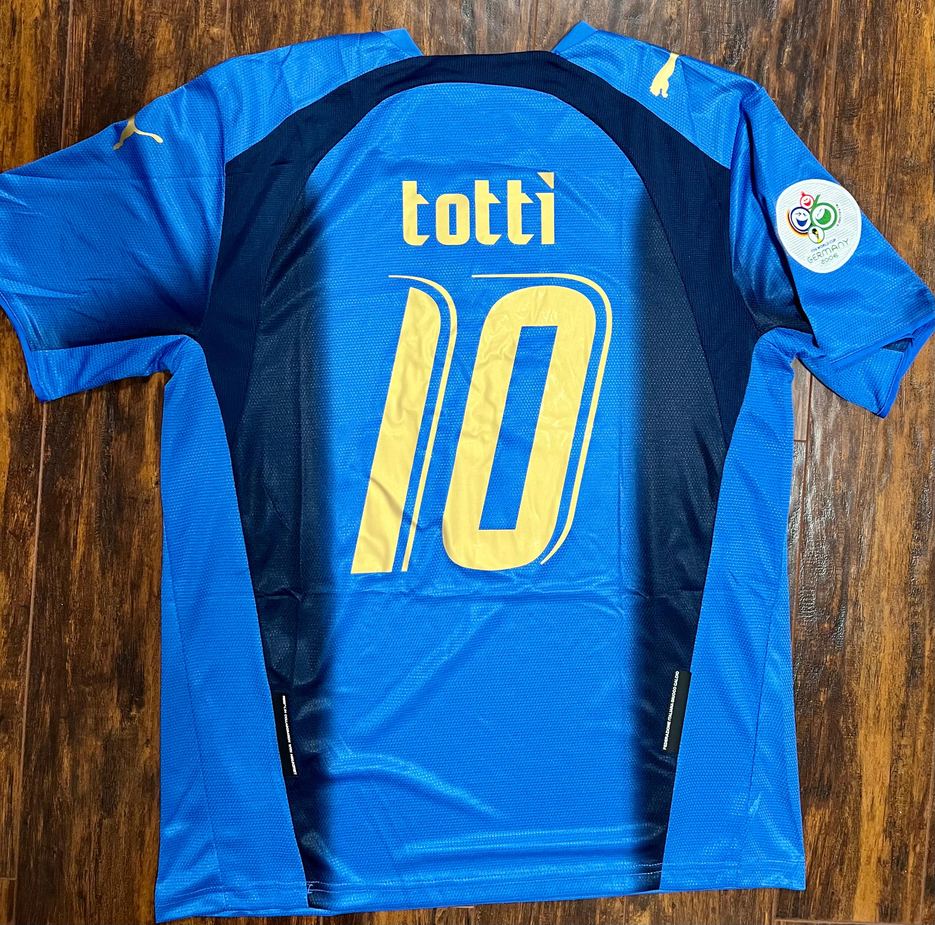 Totti Italy Retro Home Soccer Jersey