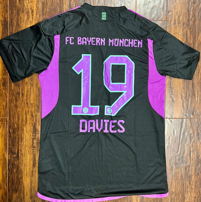 Fc Bayern Munich Alphonso Davies away Soccer Jersey