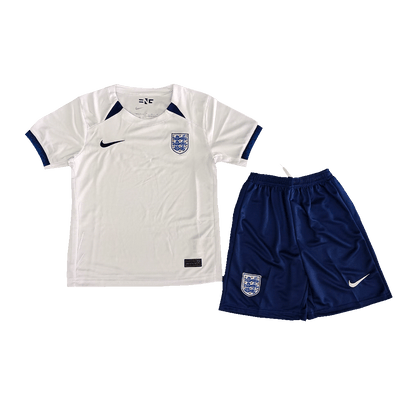 England Kids Home Soccer Jersey Kit