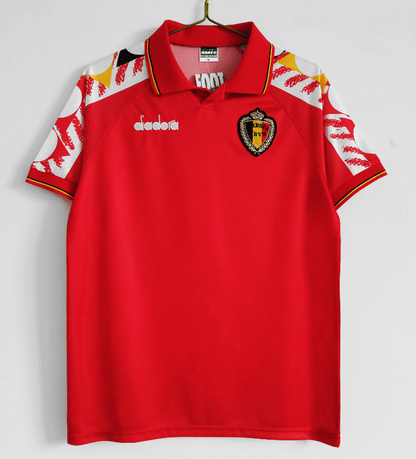 Belgium Retro Home Soccer Jersey