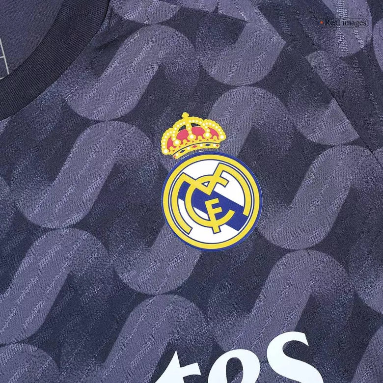 Real Madrid Away Soccer Jersey Player Version Fits Slim