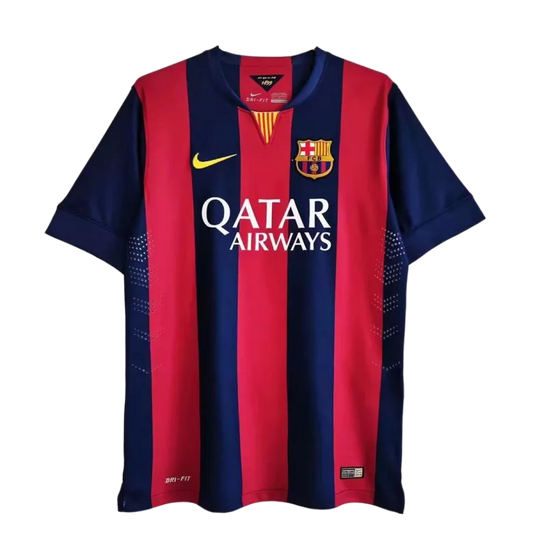 Barcelona Retro Custom Home Soccer Jersey 2014/15