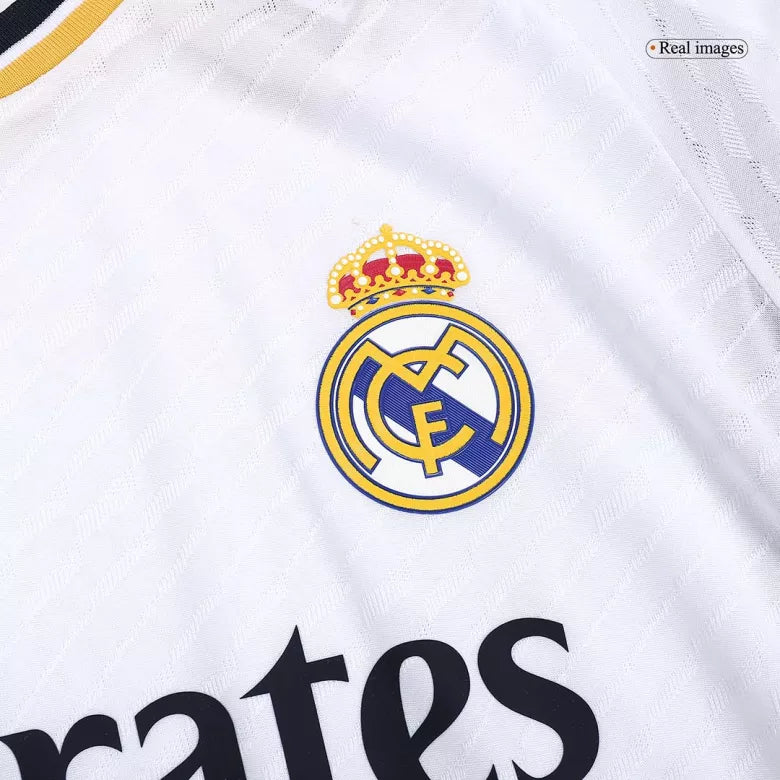 Real Madrid Home Soccer Jersey Player Version Fits Slim