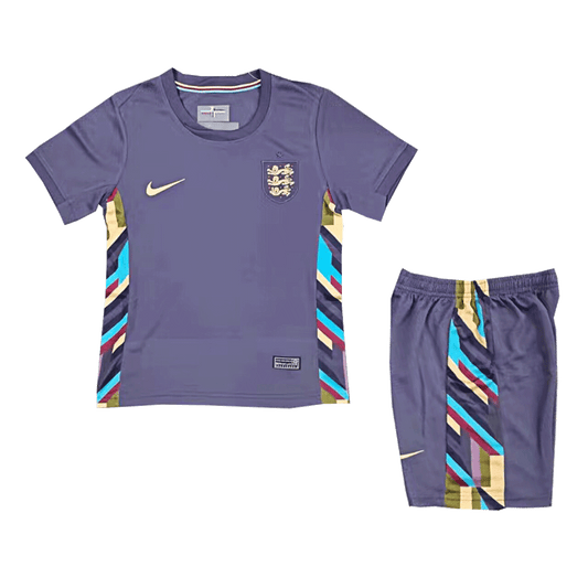 England Kids Away Soccer Jersey Kit