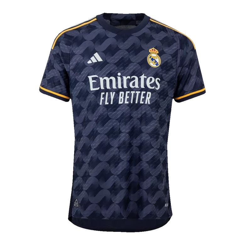 Real Madrid Away Soccer Jersey Player Version Fits Slim