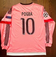 Paul Pogba Juventus Retro Away Soccer Jersey UCL Long Sleeves 2015/16 - Image 2