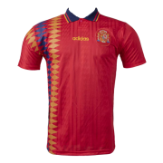 Spain Retro Soccer Jersey Home World Cup 1994