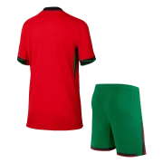 Portugal Kids Home Soccer Jersey Set Euro 2024 (Jersey + Shorts) - Image 2