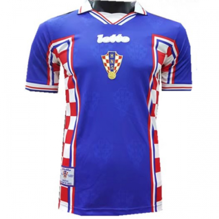 Croatia Retro Soccer Jersey Away World Cup 1998