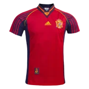Spain Retro Soccer Jersey Home World Cup 1998 - Image 3