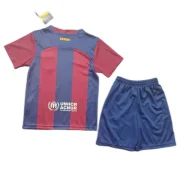 Barcelona Kids Home Soccer Jersey Kit 2023/24 - Image 3