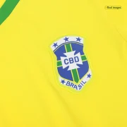 Brazil Retro Home Soccer Jersey 1977 - Image 3