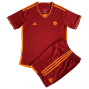 AS Roma Kids Home Soccer Jersey Kit 2023/24
