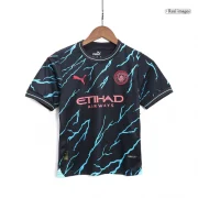 Manchester City Kids Third Away Soccer Jersey Kit (Jersey + Shorts) 2023/24 - Image 3
