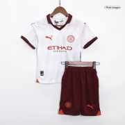 Manchester City Kids Away Soccer Jersey Kit (Jersey + Shorts) 2023/24