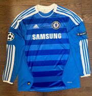 DROGBA Chelsea Retro Home Soccer Jersey UCL Long Sleeves 2011/12