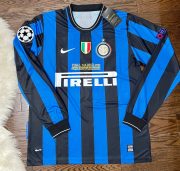 PIRLO Inter Milan Retro Final Home Soccer Jersey Long Sleeves 2009/10