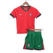 Portugal Kids Home Soccer Jersey Set Euro 2024 (Jersey + Shorts) - Image 3