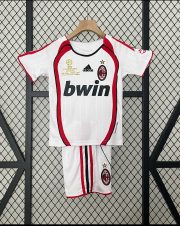 AC Milan Kids away Soccer Jersey Kit Champions League 2006/07