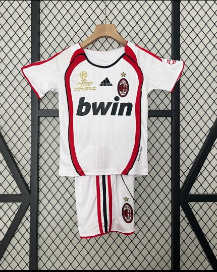 AC Milan Kids away Soccer Jersey Kit Champions League 2006/07