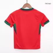 Portugal Kids Home Soccer Jersey Set Euro 2024 (Jersey + Shorts) - Image 5