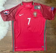 Ronaldo Euro Cup Home Soccer Jersey Portugal Retro 2016