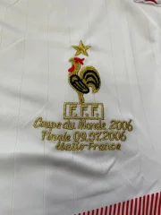 Zidane France Retro Away World Cup Soccer Jersey 2006 - Image 4