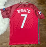 Ronaldo Euro Cup Home Soccer Jersey Portugal Retro 2016 - Image 2
