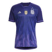 Argentina Three Stars Away Soccer Jersey World Cup 2022