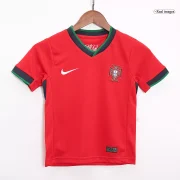 Portugal Kids Home Soccer Jersey Set Euro 2024 (Jersey + Shorts) - Image 4